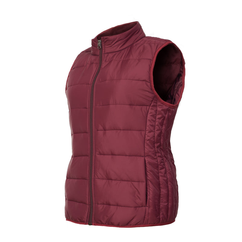 chalecos para mujer, chaleco puffer, chaleco ejecutivo, chaleco vino